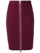 Givenchy Fitted Zip Skirt, Women's, Size: 36, Pink/purple, Viscose/polyamide/spandex/elastane/silk