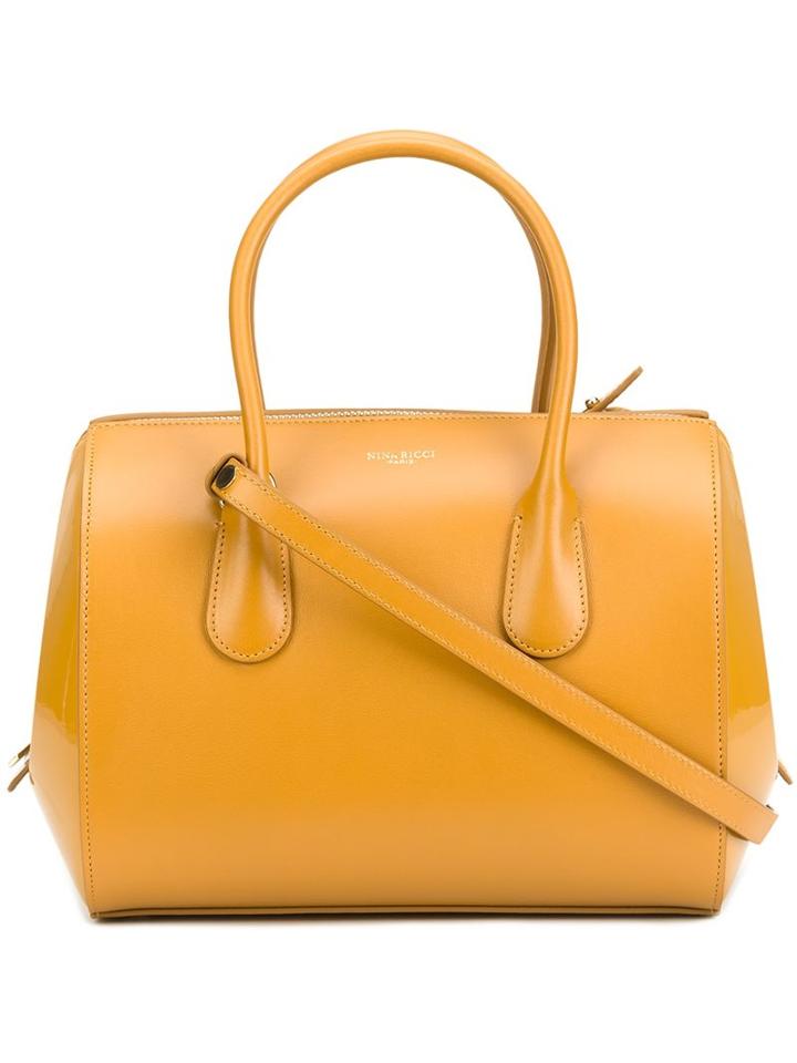 Nina Ricci Zipped Tote, Women's, Yellow/orange