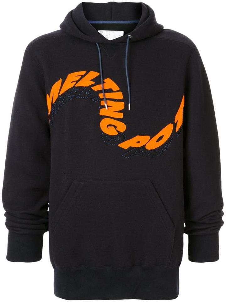 Sacai Melting Pot Hoodie - Blue