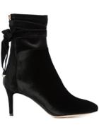 Monique Lhuillier Tie Detail Stiletto Boots - Black