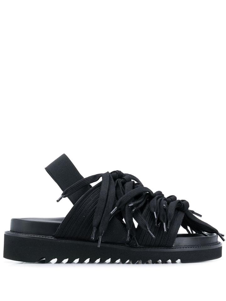 Ports 1961 Laces Sandals - Black