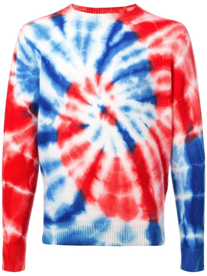The Elder Statesman Swirl Printed Sweatshirt - Blue