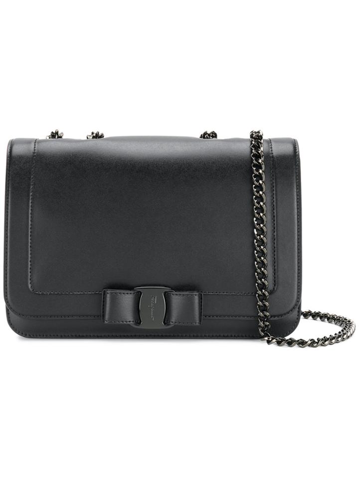 Salvatore Ferragamo Vara Rainbow Crossbody Bag - Black
