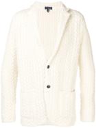 Lardini Cable-knitted Blazer - Neutrals
