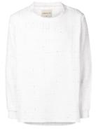 Corelate Woven Check Jumper - White