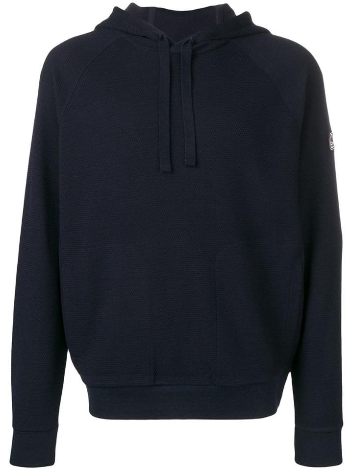 Ermenegildo Zegna Textured Hoodie - Blue