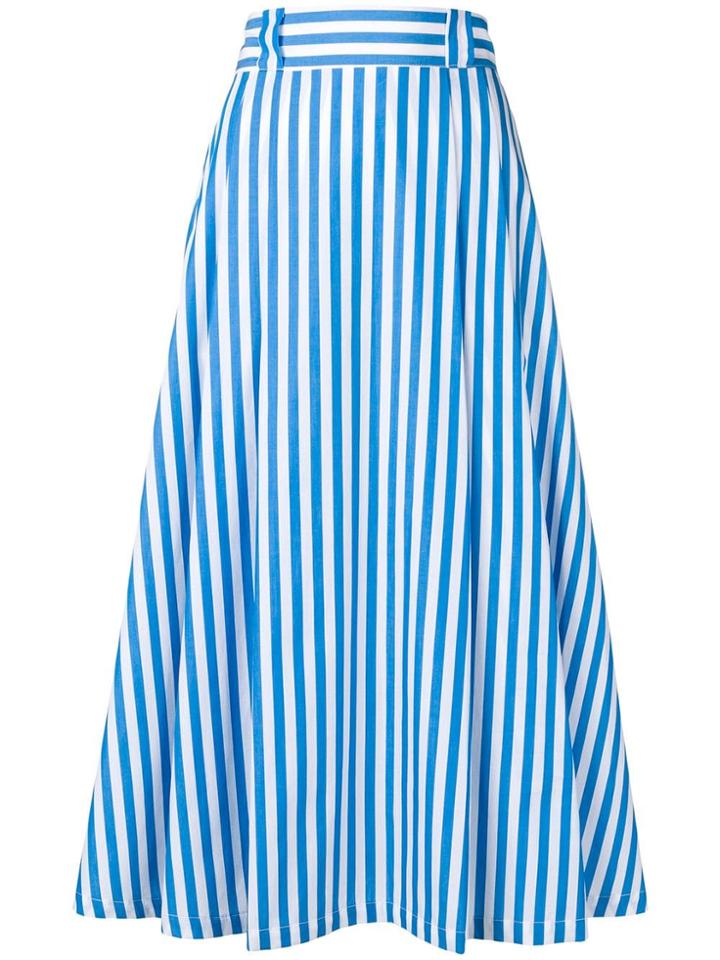 Société Anonyme Striped A-line Skirt - Blue
