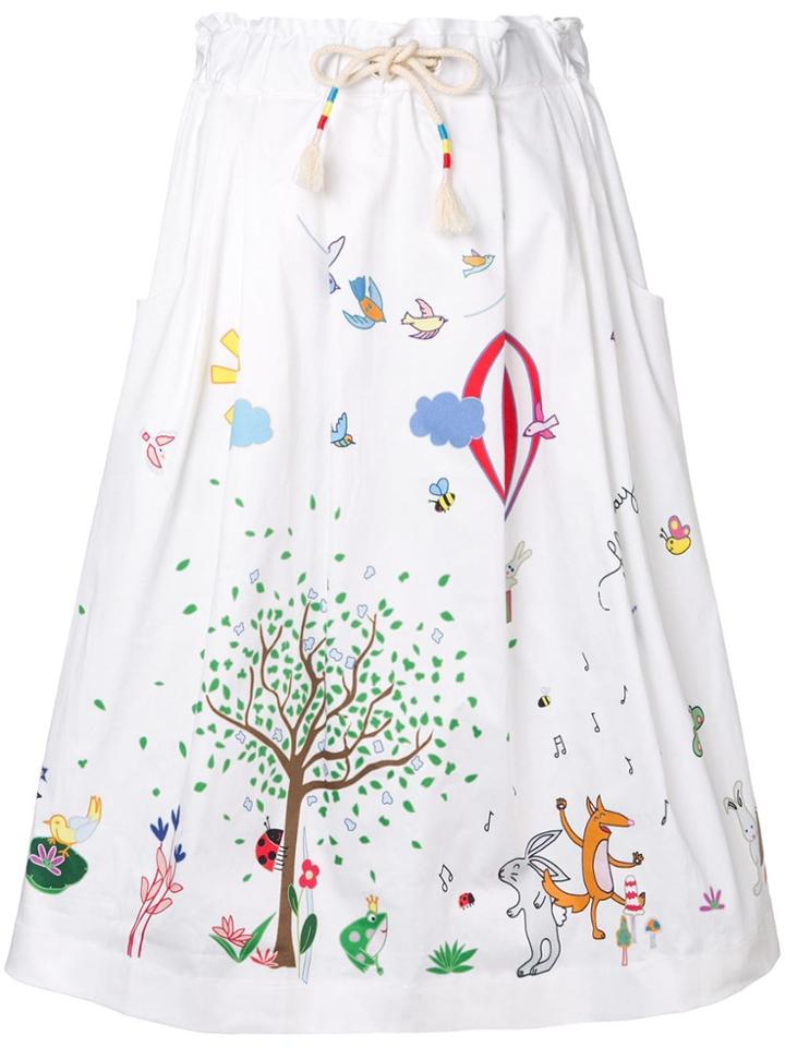 Mira Mikati Fairy Tale Skirt - White