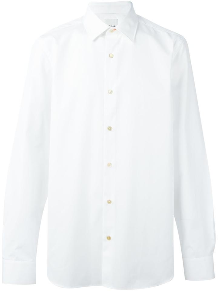 Paul Smith Classic Shirt, Men's, Size: 17, White, Cotton