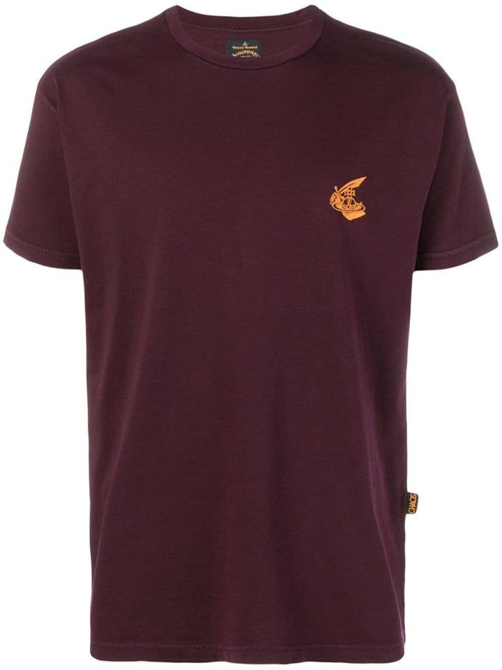 Vivienne Westwood Anglomania Contrast Logo T-shirt - Red