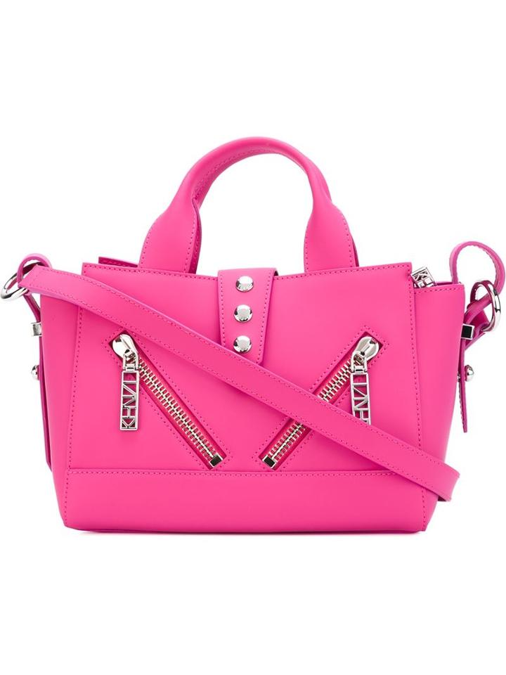 Kenzo Kalifornia Tote, Women's, Pink/purple, Calf Leather