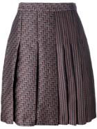 Dsquared2 'cherry Blossom' Pleated Mid-length Skirt