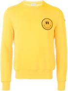 Moncler Moncler X Friendswithyou 'happy Virus' Sweatshirt, Men's, Size: Medium, Yellow/orange, Cotton