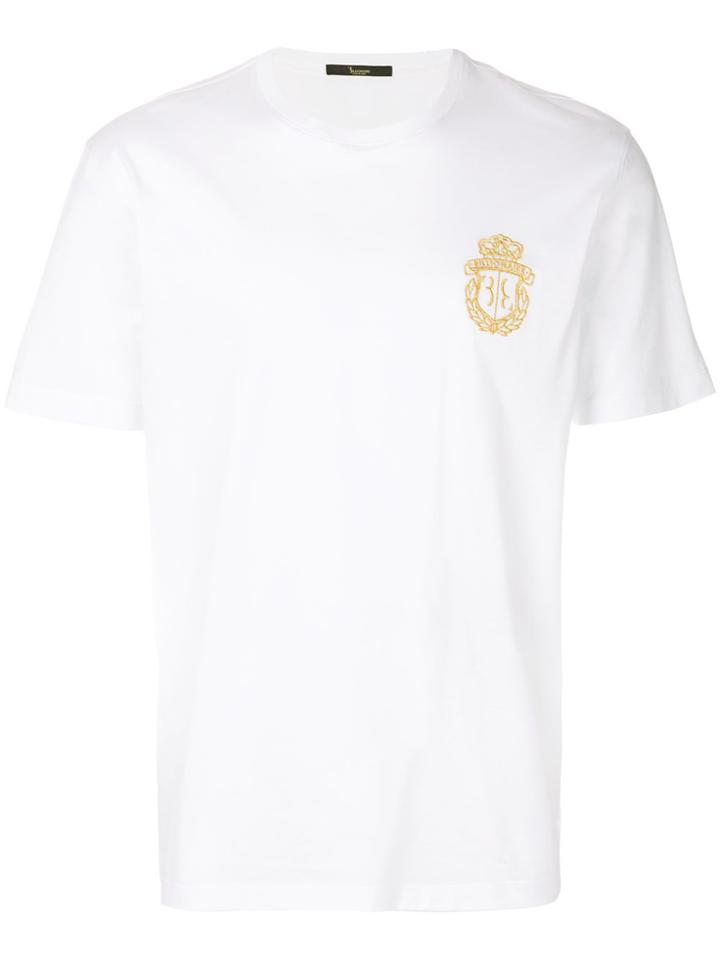 Billionaire Logo Embroidered T-shirt - White