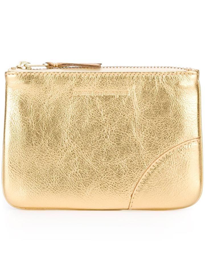 Comme Des Garçons Wallet Zipped Coin Purse - Metallic