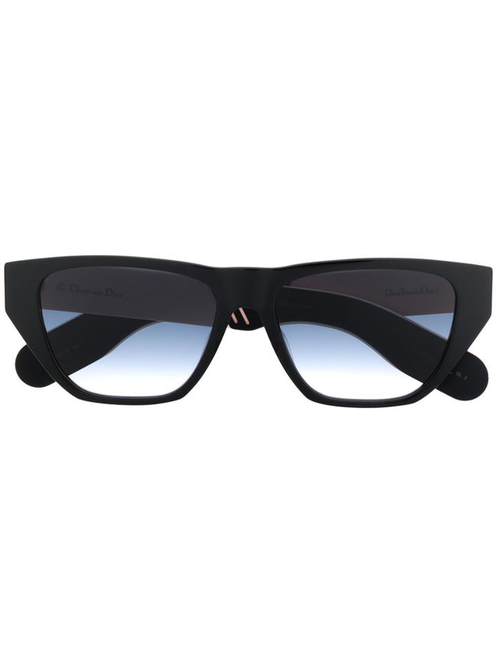 Dior Eyewear Insideout Square Frame Sunglasses - Black