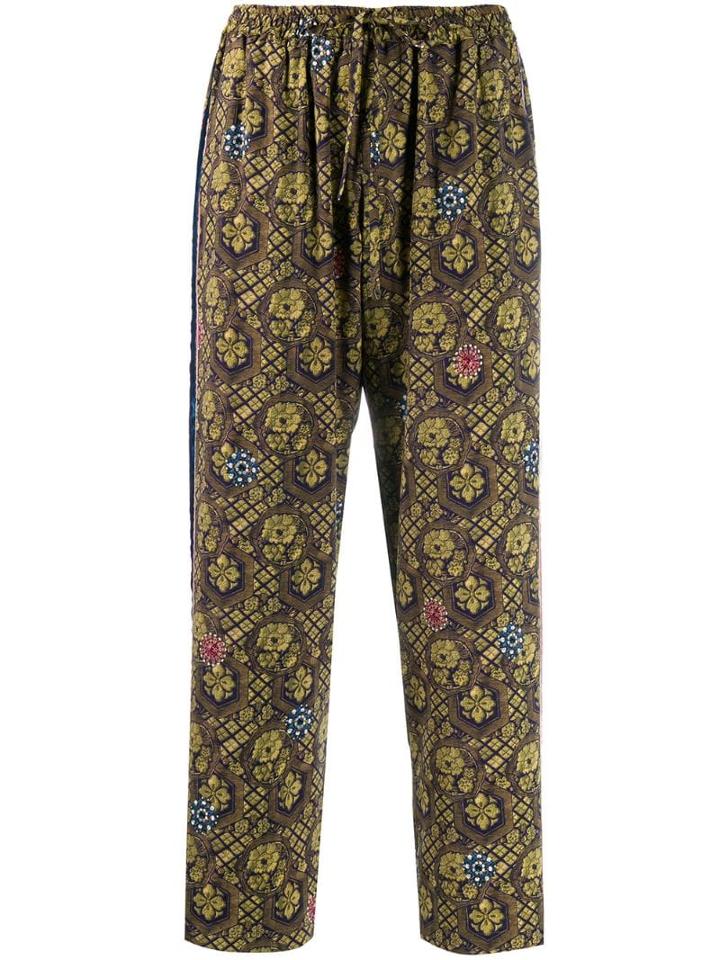 Pierre-louis Mascia Relaxed Printed Trousers - Green
