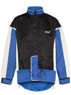 Ader Error Colour Block Oversized Jacket - Blue
