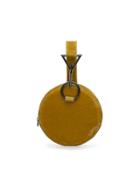 Tara Zadeh Yellow Azar Velvet Bracelet Bag