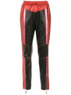 Nk Metallic Leather Trousers - Red
