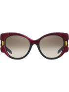 Prada Prada Tapestry Eyewear - Pink & Purple