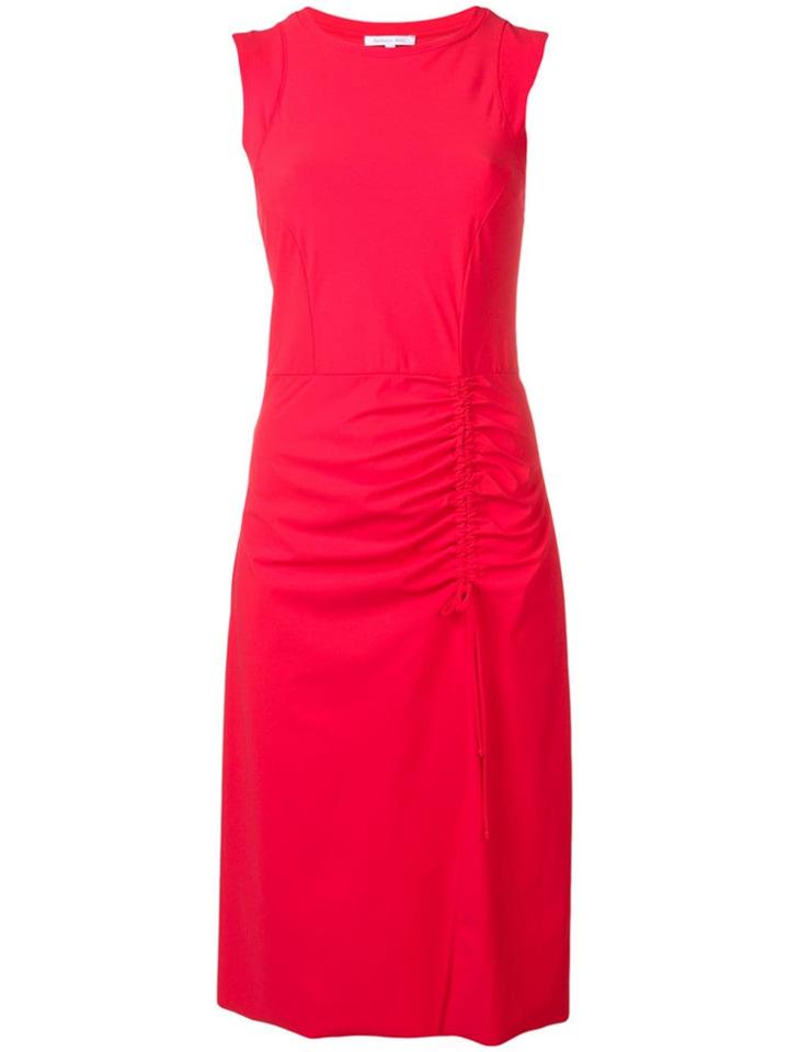 Patrizia Pepe Ruched Waist Dress - Red