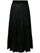 Sottomettimi Pleated Midi Skirt - Black
