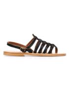 K. Jacques Homere Sandals, Women's, Size: 39, Black, Leather