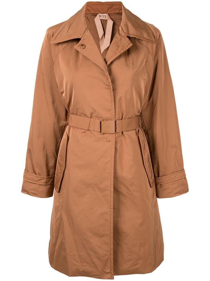 Nº21 Belted Trench Coat - Brown