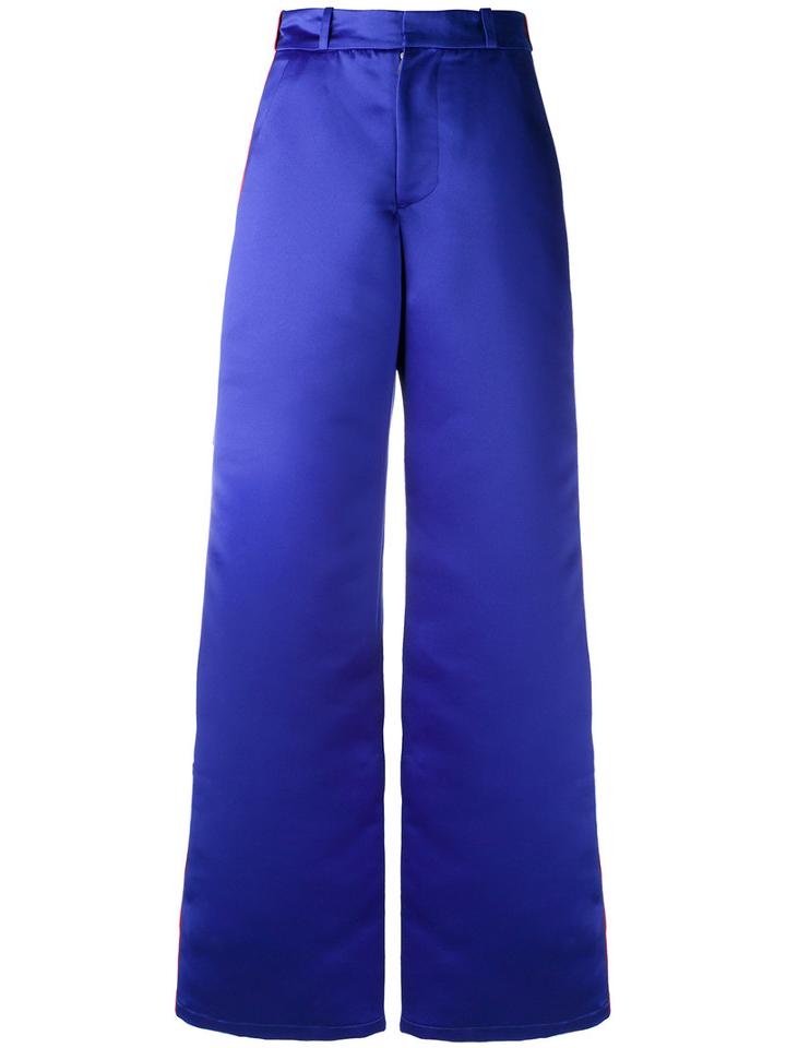 Sadie Williams - Wide-legged Trousers - Women - Polyester - S, Blue, Polyester