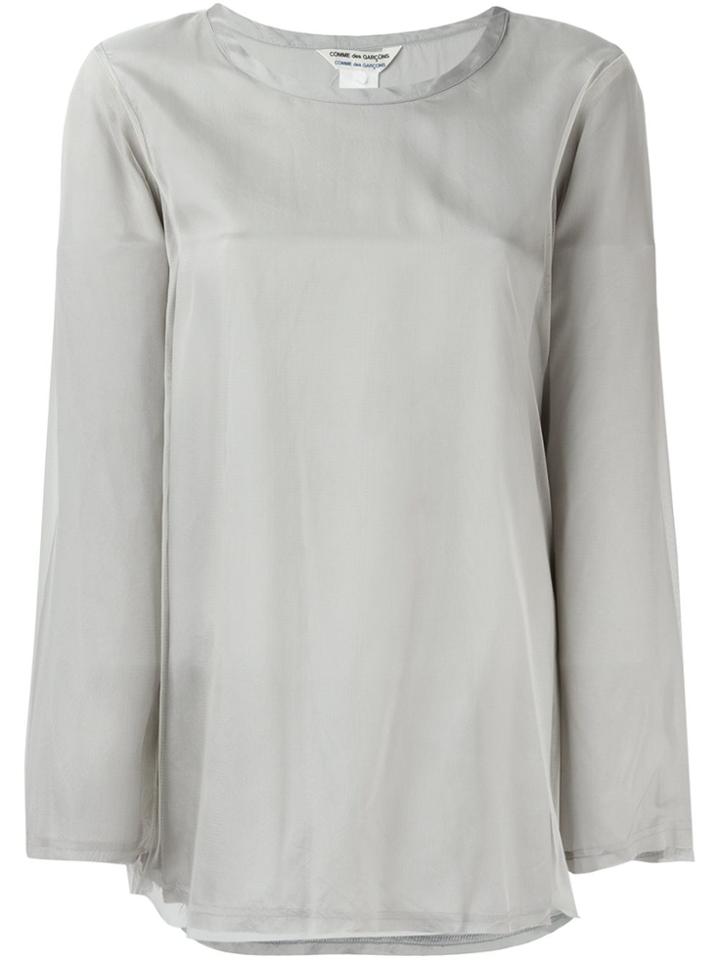 Comme Des Garçons Vintage Longsleeved Blouse - Grey