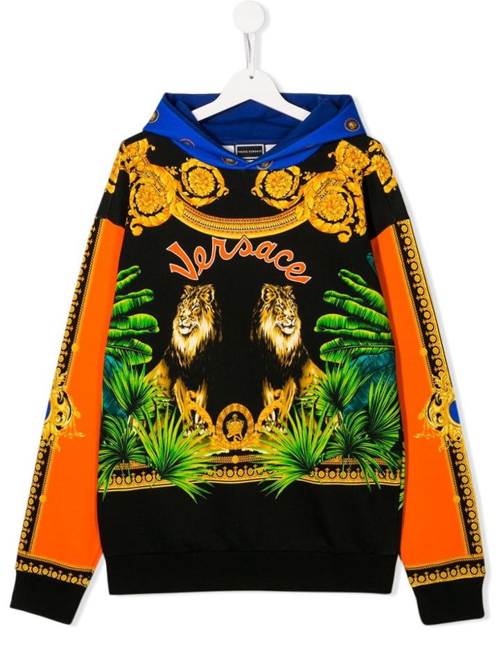 Young Versace Jungle Print Sweatshirt - Black