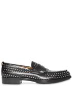 Burberry D-ring Detail Studded Leather Loafers - Black