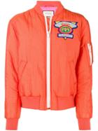 Gucci Textured Bomber Jacket - Orange