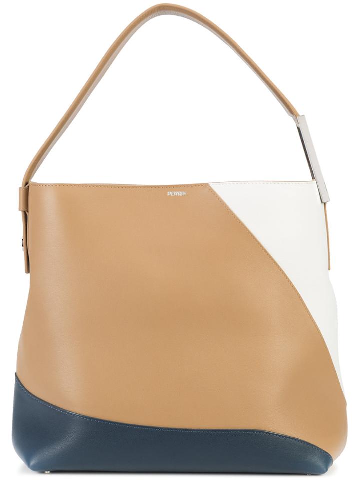 Perrin Paris Top Handle Tote Bag - Brown