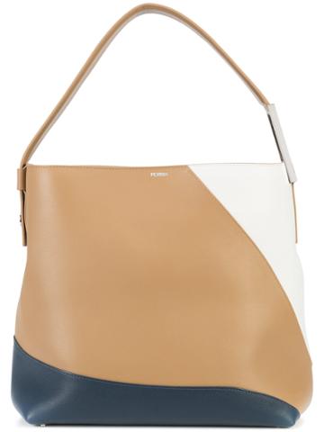 Perrin Paris Top Handle Tote Bag - Brown