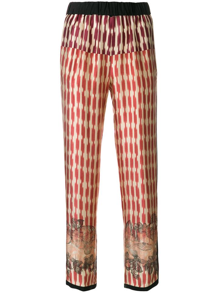 Forte Forte Pyjama-style Trousers - Yellow & Orange