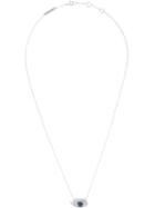 Delfina Delettrez 'eyes On Me' Diamond And Sapphire Necklace, Women's, Metallic