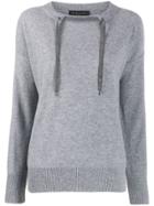 Fabiana Filippi Drawstring Cashmere Sweater - Grey
