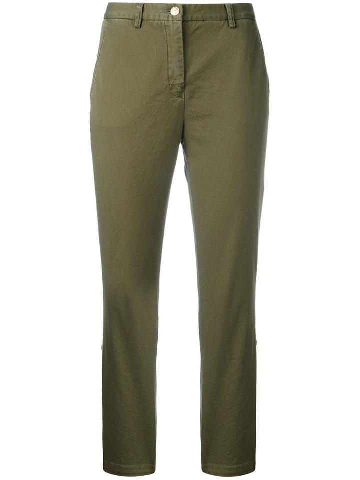 History Repeats - Cropped Pants - Women - Cotton/spandex/elastane - 42, Green, Cotton/spandex/elastane