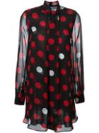 Mcq Alexander Mcqueen Polka Dot Dress, Women's, Size: 42, Black, Polyester
