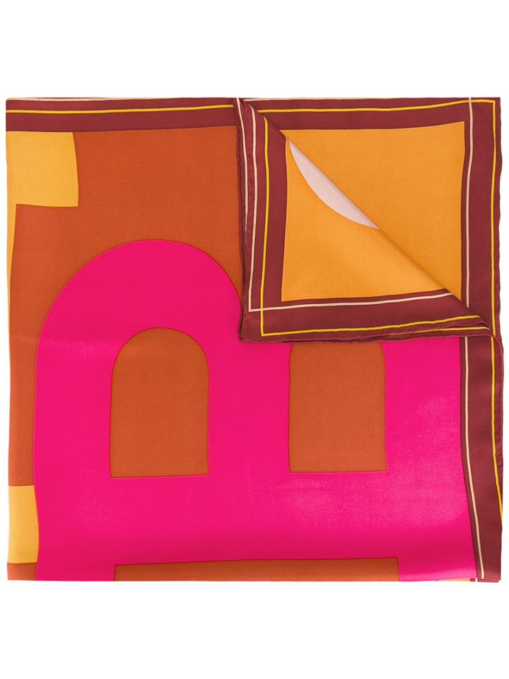 Bally B Print Scarf, Women's, Silk