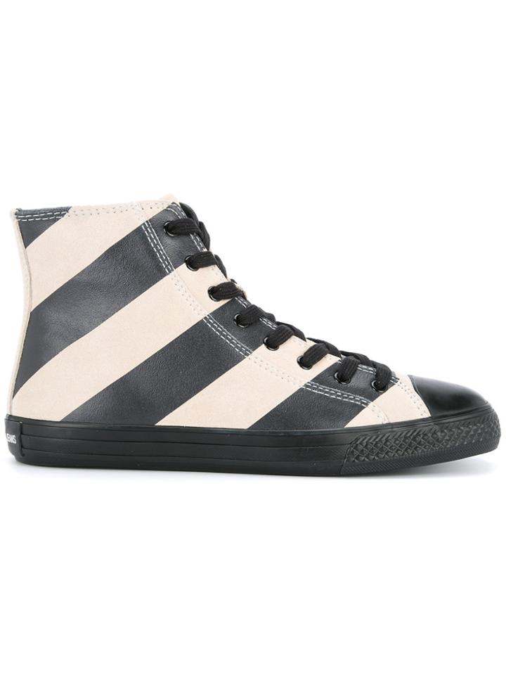 Calvin Klein 205w39nyc Striped High Tops - Black