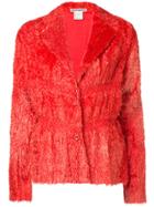 Issey Miyake Vintage Furry High Shine Jacket - Pink & Purple
