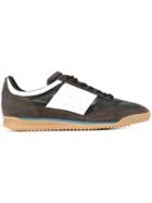 Maison Margiela Panelled Sneakers, Men's, Size: 42, Brown, Calf Leather/rubber