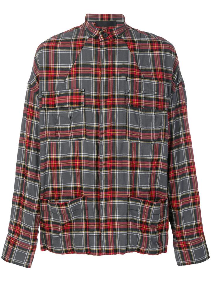 Haider Ackermann Tartan Pocket Shirt - Red