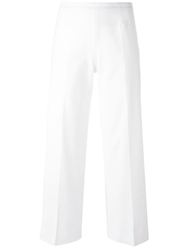 Piazza Sempione Flared Trousers - White