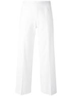 Piazza Sempione Flared Trousers - White