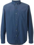 Closed Relaxed Fit Classic Button Down Shirt, Men's, Size: M, Blue, Cotton