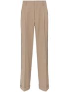 Gucci Relaxed Turn-up Cuff Trousers - Neutrals